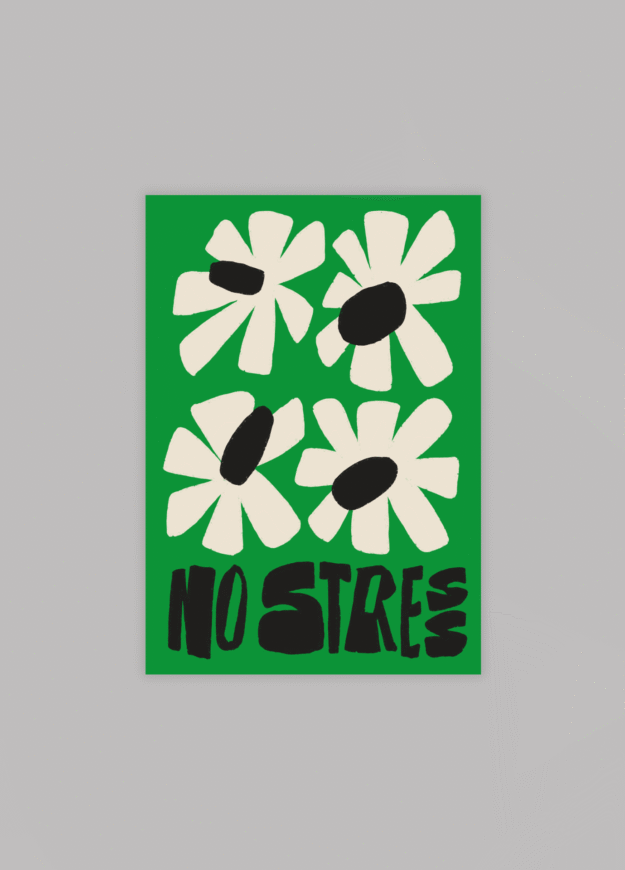 Plakat No stress Magda March